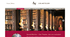 Desktop Screenshot of metzlerverlag.de